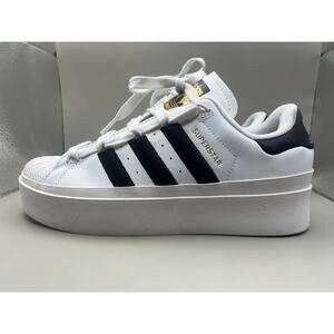 Adidas Superstar Bonega Black White Shoes Sneakers Women's Size 8 USED